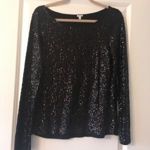 J.Crew Factory Sequin Blouse, Size Small